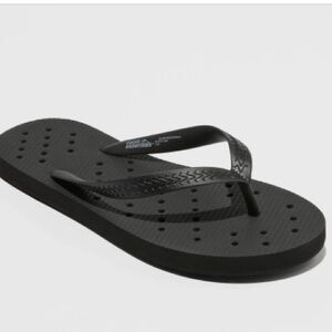 Shower Flip Flops Black - Room Essentials Size Medium (W6/7) (M5/6) new